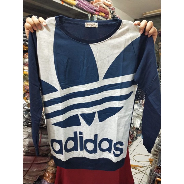 Adidas Top blouse,atasan wanita,baju lengan panjang adem