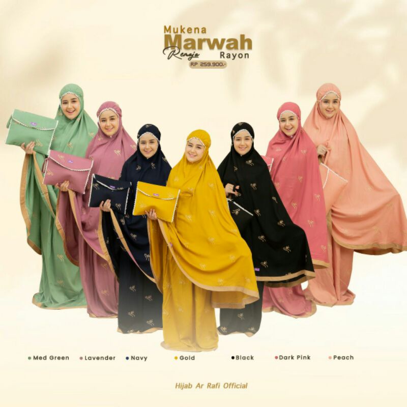 MUKENA MARWAH ARRAFI REMAJA /MUKENA POTONGAN POLOS FARIAM WARNA TERBARU Sakura Store99