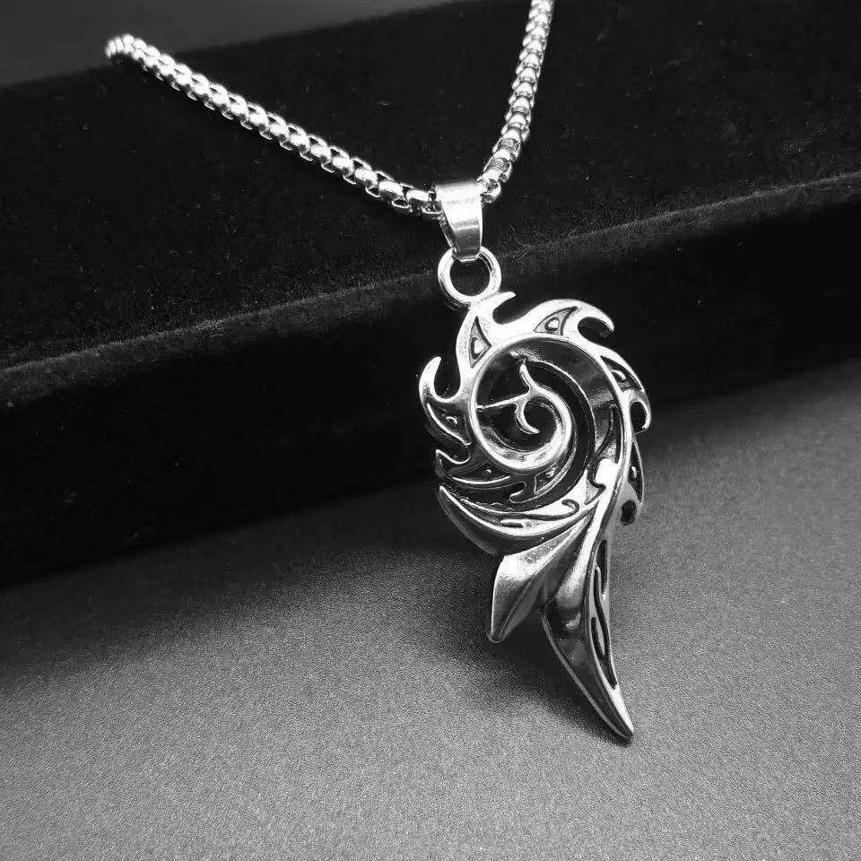 Kalung Liontin Phoenix Api Bahan titanium Gaya Korea Untuk Pria