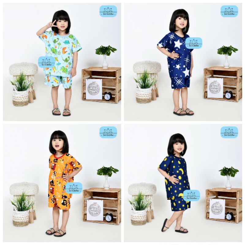 SETELAN ANAK chups BAJU ANAK/piyama anak pendek, Baju tidur