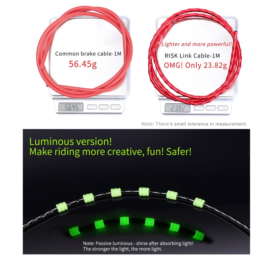 RISK Competition cable kabel MTB Road Bike fishbone noOkon jagGwire link