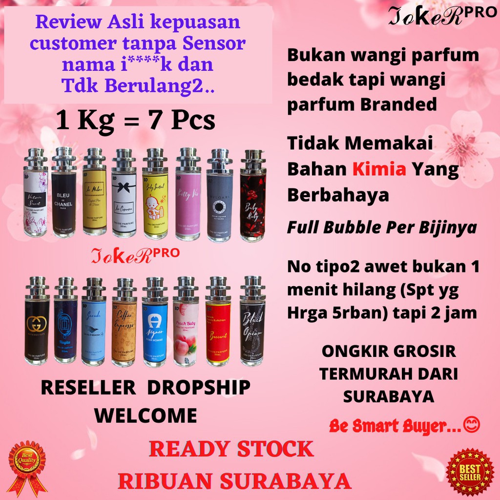 (JILID 2) PARFUM THAILAND 35ML BUDGET (TANPA GARANSI')