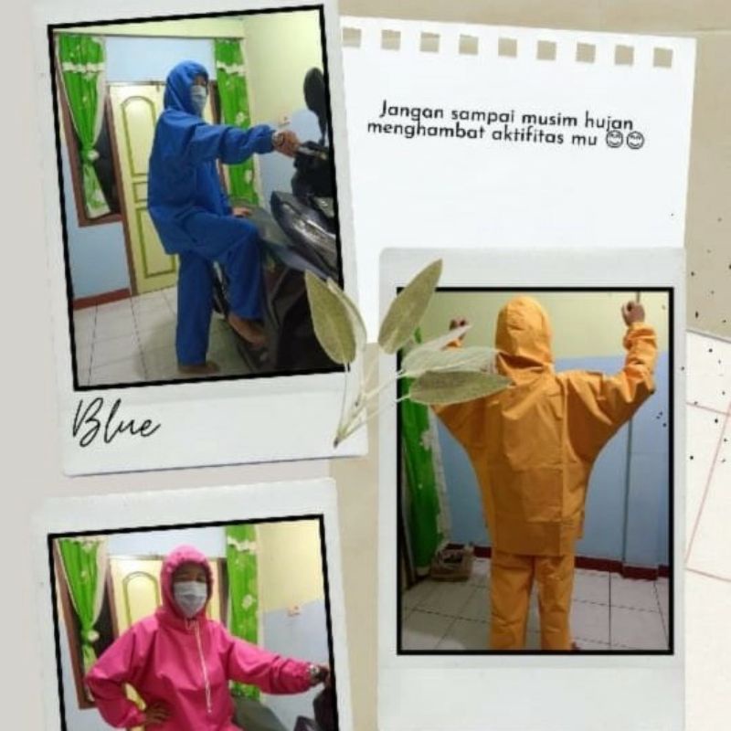 jas hujan stelan apd hazmat merk azco
