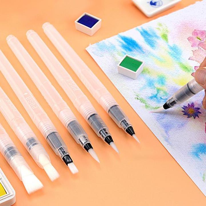 

Stok lagi⭐ Kaikki Water Pen Set - Kuas Pena untuk Cat Air (Isi 6)(Stoko24) [thanks..ya..]