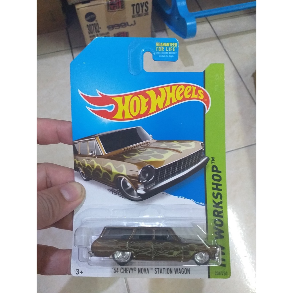 HOT WHEELS TH$ 64 CHEVY NOVA STATION WAGON ERROR TAMPO FLAME