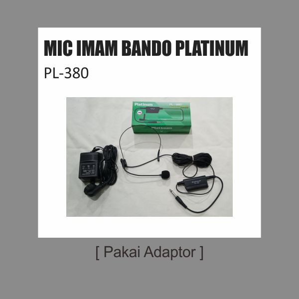 Mic Bando Imam Platinum PL-380 Pakai Adaptor PL 380 Kepala Mik not TOA ZM360