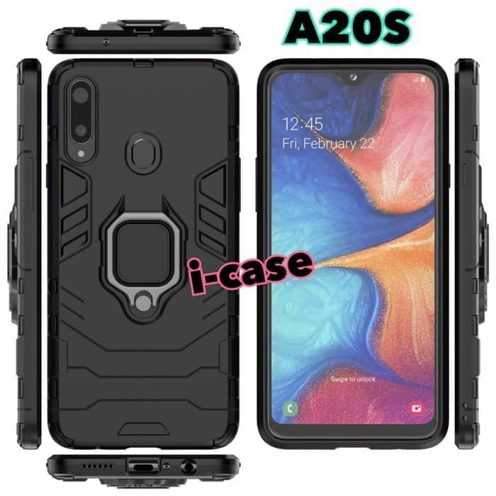 SAMSUNG M30S/A20S/A10S CASE HARDCASE ARMOR PHANTER + RING 360