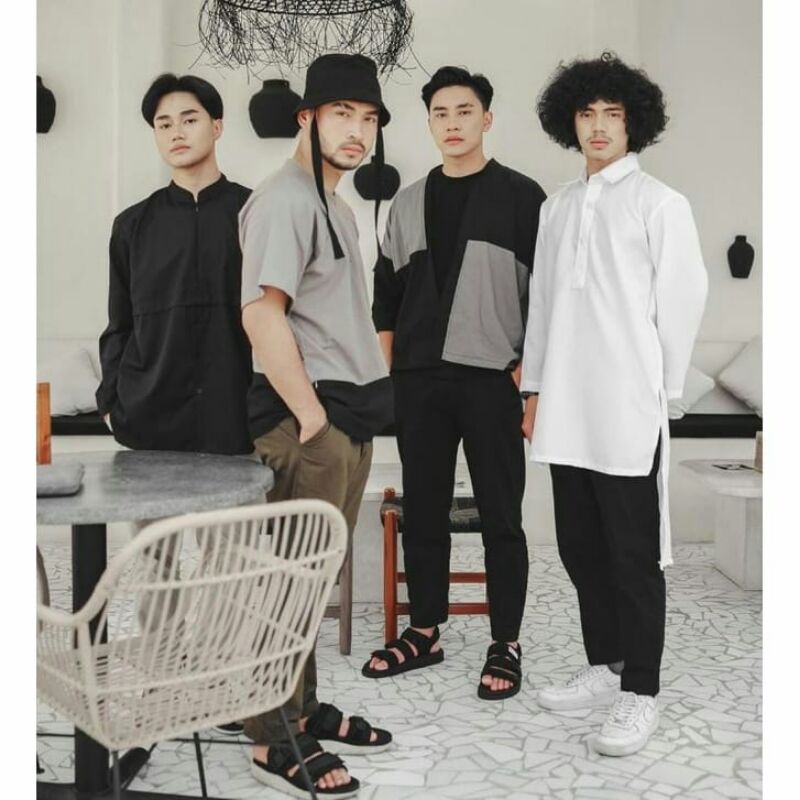 Men Muslim Shirt.Koko Shirt. Kimono.Outer Atasan Pria