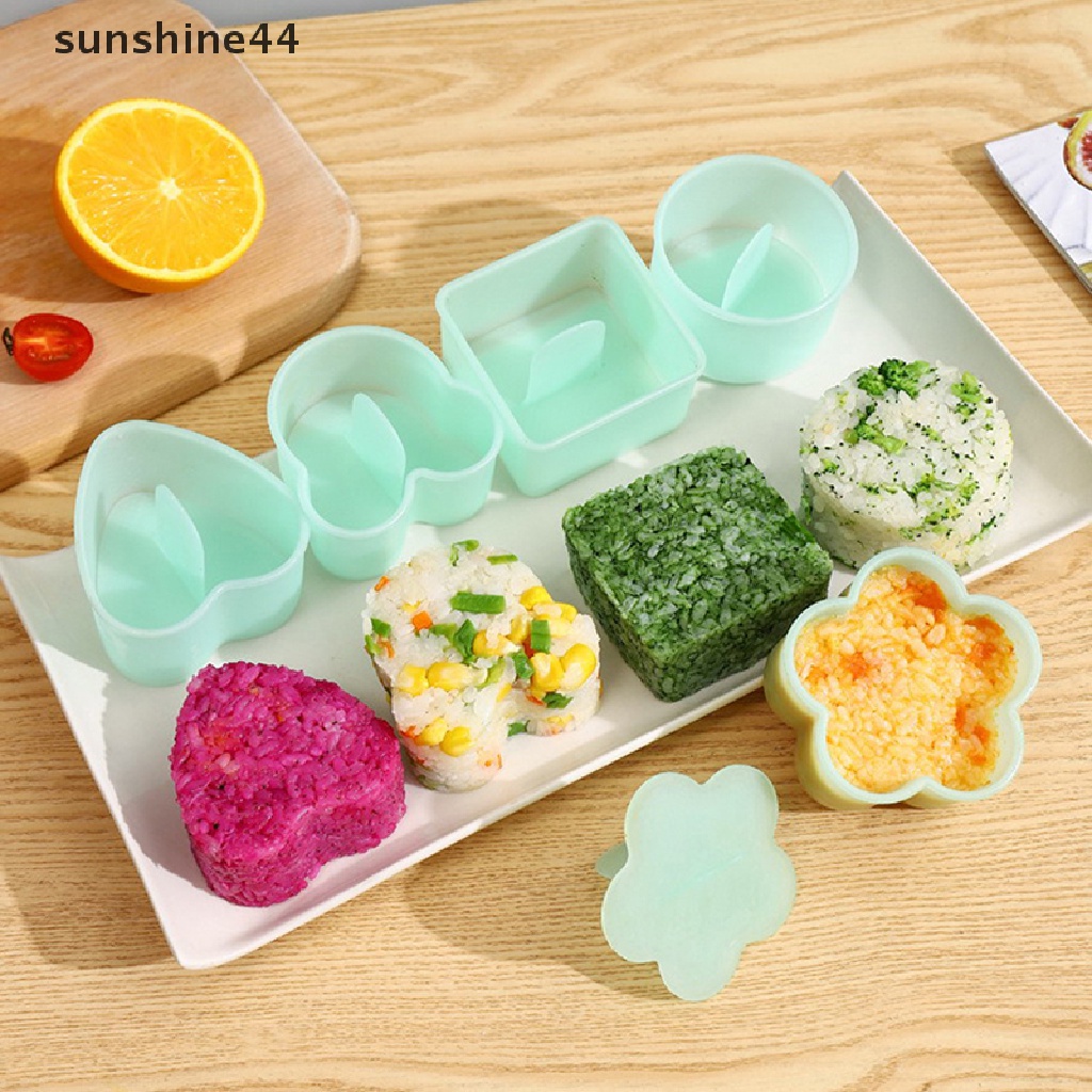 Sunshine 5pcs / Set Cetakan Nasi / Sushi / Bento Bentuk Kartun