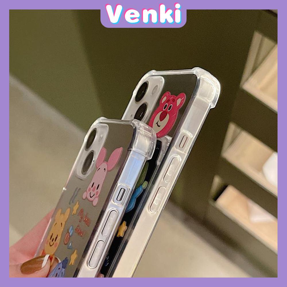 iPhone Case Acrylic Luxury Makeup Mirror Airbag Shockproof Protection Camera Cartoon Cute Compatible For iPhone 11 iPhone 13 Pro Max iPhone 12 Pro Max iPhone 7 Plus iPhone xr