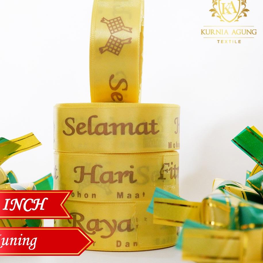 

SEGERA BELI Pita Satin Hari Raya Idul Fitri Lebaran Hampers Parcel Per ROLL!