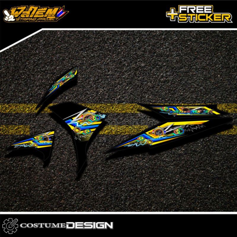 STRIPING TRANSPARAN JUPUTER MX NEW EXCITER 135 HOLOGRAM