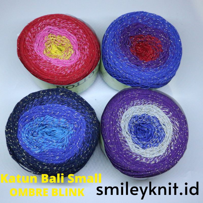 Benang Rajut Katun Bali Ombre Blink Cake Murah United by Cotton Unik Limited Edition
