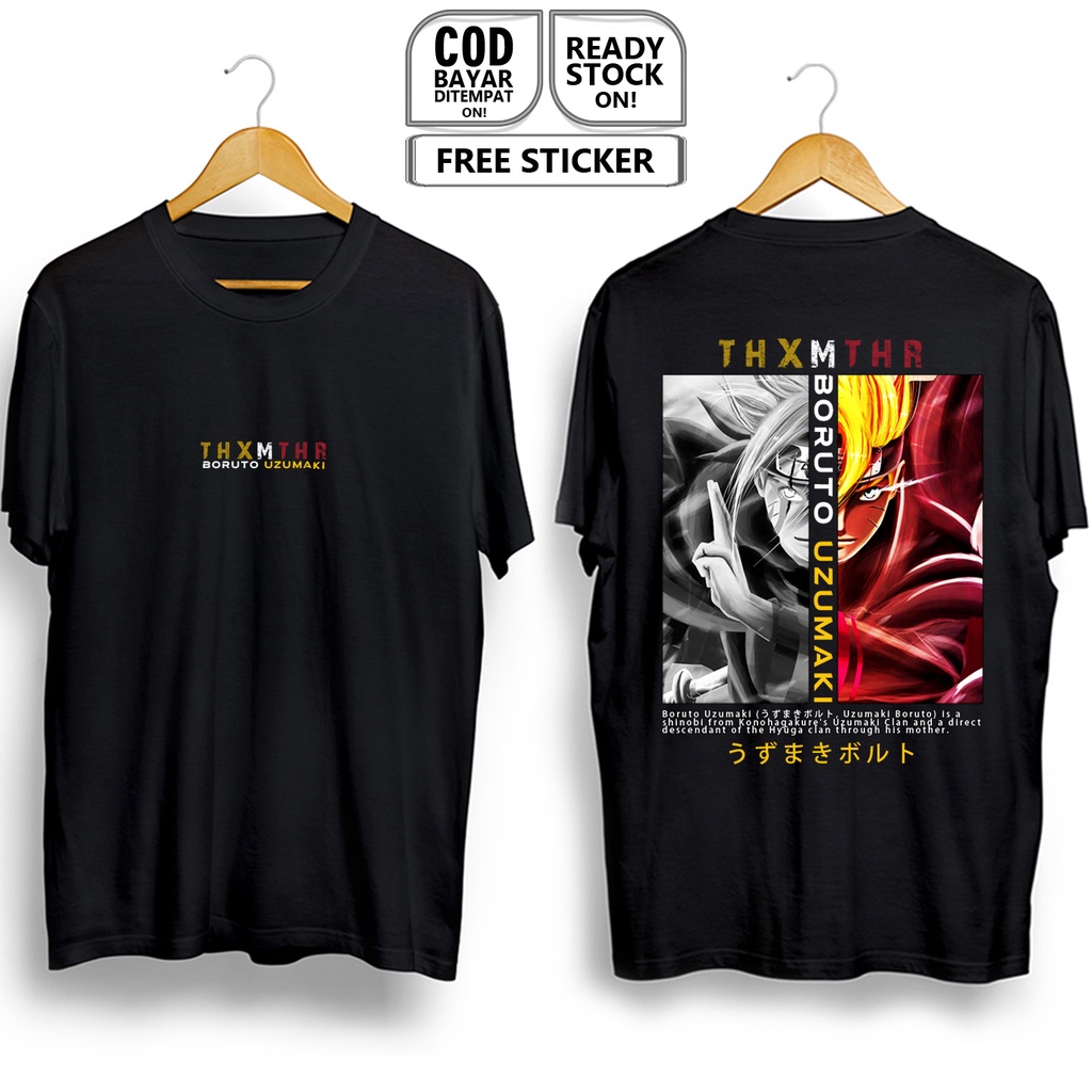 KAOS BORUTO UZUMAKI NARUTO BAJU JEPANG ANIME MANGA UZUMAKI CLAN KONOHAGAKURE HYUGA SASUKE SARADA HIM