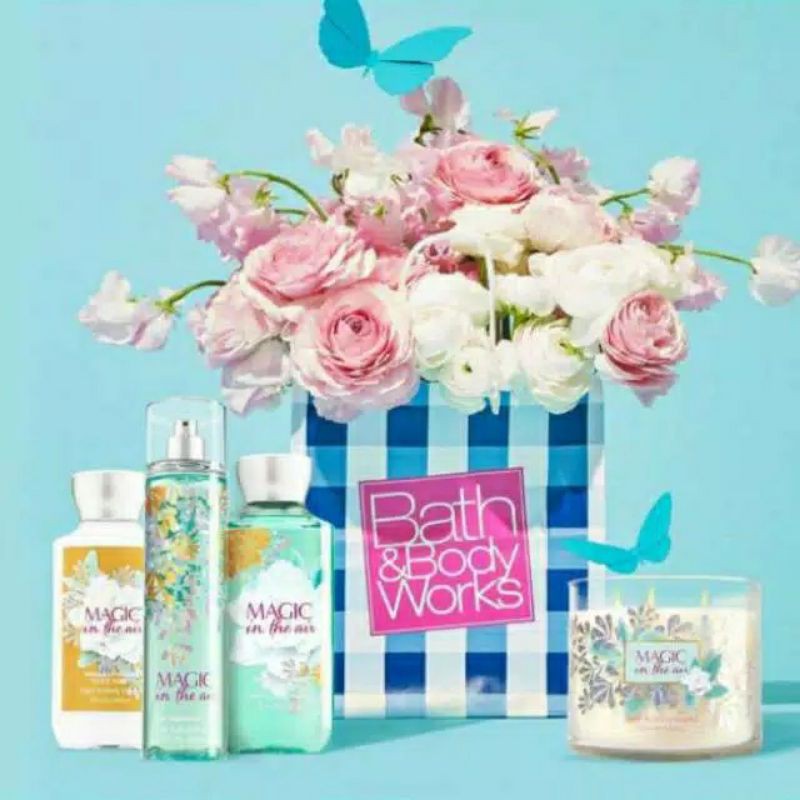 BATH &amp; BODY WORKS BBW MAGIC IN THE AIR SERIES MIST LOTION SHOWER GEL BODY CREAM HAND CREAM SHOWER GEL BODY CREAM LOTION MIST WASH WALLFLOWER ROOMSPRAY SCENTPORTABLE GENTLE GEL DEEP CLEANSING GENTLE FOAMING CREAMY LUXE