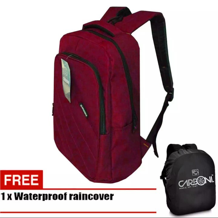 Carboni tas ransel pria dan wanita tas laptop original tas fashion pria - red