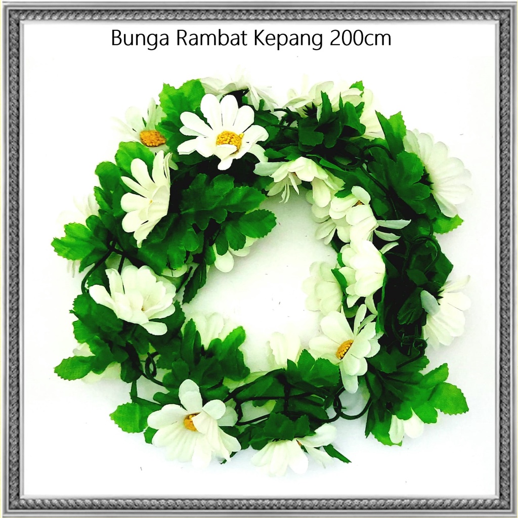 Bunga Rambat Kepang/Bunga Hiasan/Bunga Gantung 200cm