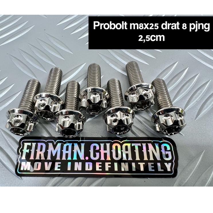 Promo Viral Probolt baut M8x25 drat 12 panjang 2,5cm (Perbiji)