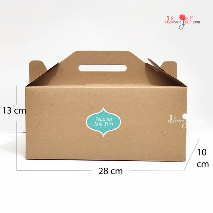 

gable box paper bag Kotak Dus Lebaran kotak kue jar 28x13x10 cm - PROMO - Bisa COD - TERLARIS -