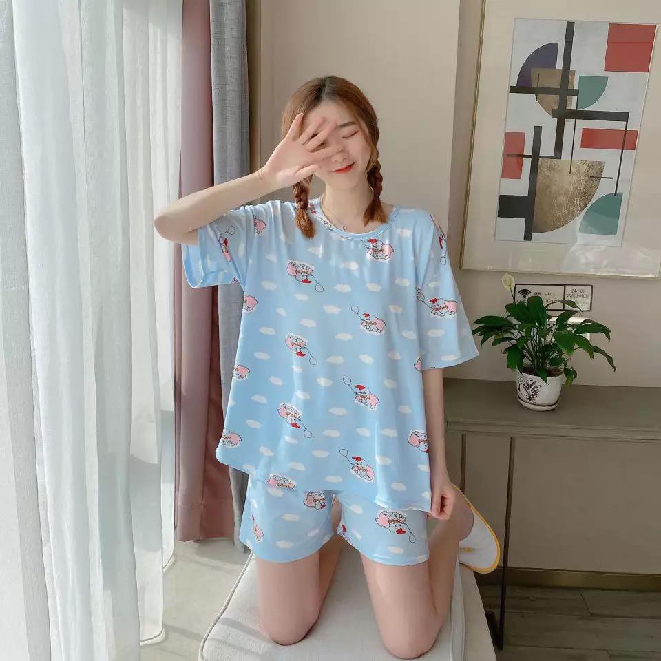 Baju tidur / piyama / baju santai wanita import korea murah BTB041 motif lucu murah