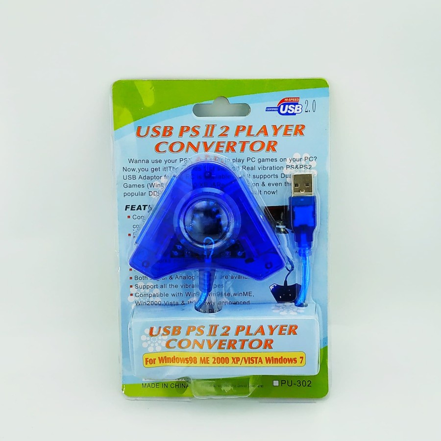 Converter USB to Stick Playstation PS2 2 Player