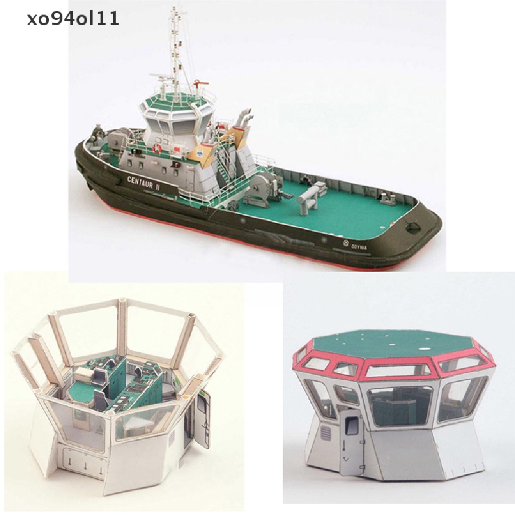 (hotsale) Kit Kerajinan Tangan Model Kapal Centaur II Tugboat 3D Bahan Kertas DIY Skala 1: 100