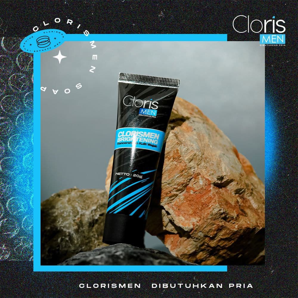 Clorismen Brightening Cream 20gr - Krim Pencerah Pemutih Wajah Pria