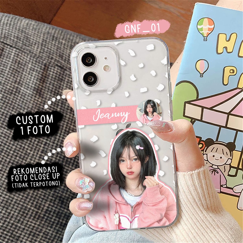 CUSTOM CASE AESTHETIC GRID FOTO NAMA SERIES DESAIN CUSTOM FOTO & PAKAI NAMA / SOFTCASE ANTICRACK / B