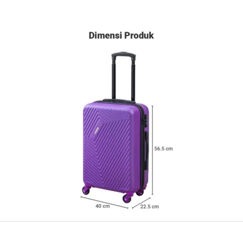 SUPERCASE Koper 20Inc Macaroon Ungu/Luggage Travel