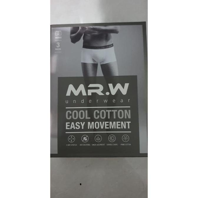 Celana Dalam Pria Boxer Mr.W By Wacoal Underwear Isi 3Pcs Wmp73000B