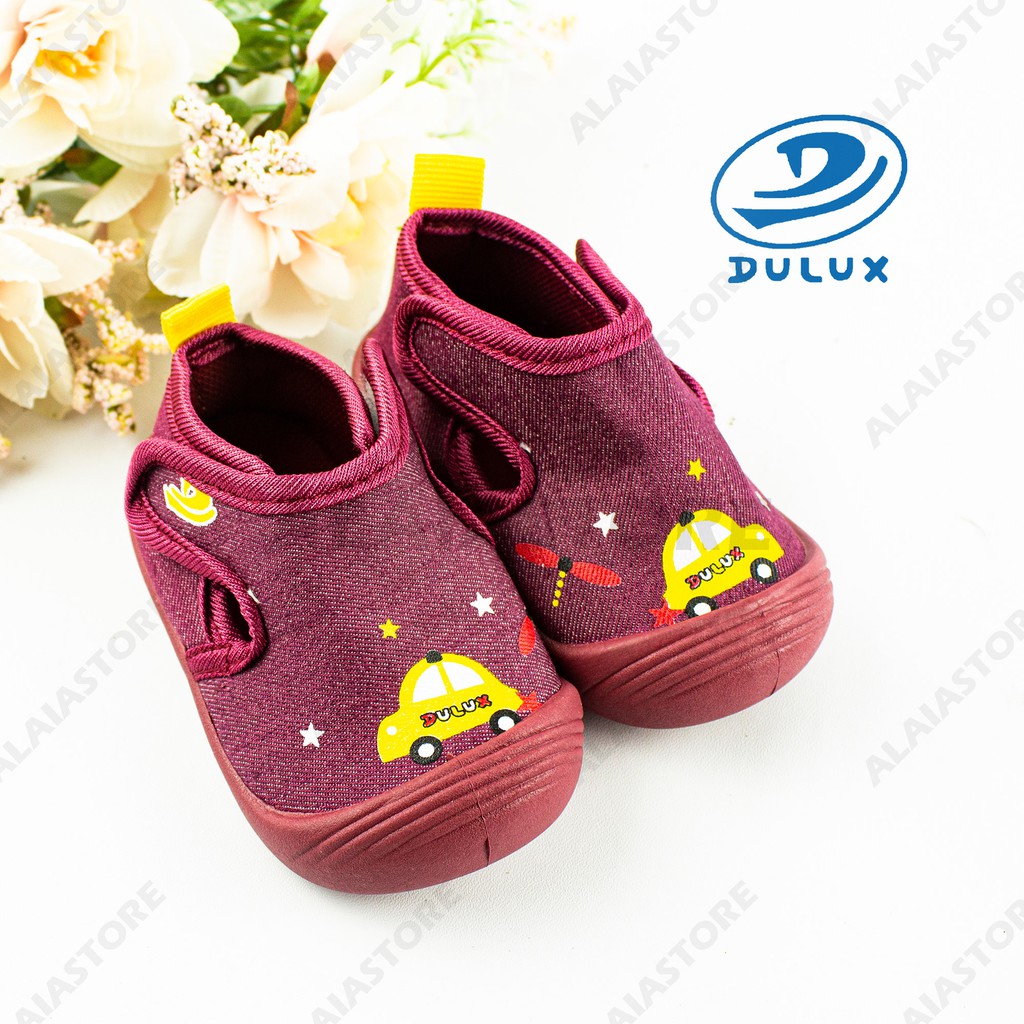 Sepatu bayi anak dulux bx 2033e motif mobil 20-25 / sepatu karet paud anak bayi