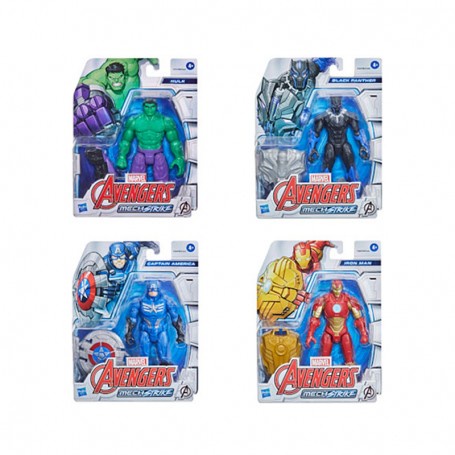 Avengers Mech Strike 6-Inch action figure captain america hulk black panther  ironman mainan anak ha