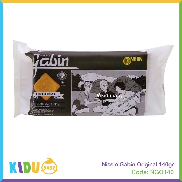 Nissin Gabin Cheese / Milk / Original 140gr Kidu baby