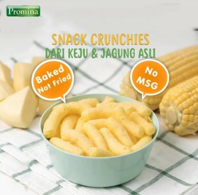 (Free Packing) Snack MPASI Promina Baby Crunchies Keju dan Seaweed 20gr