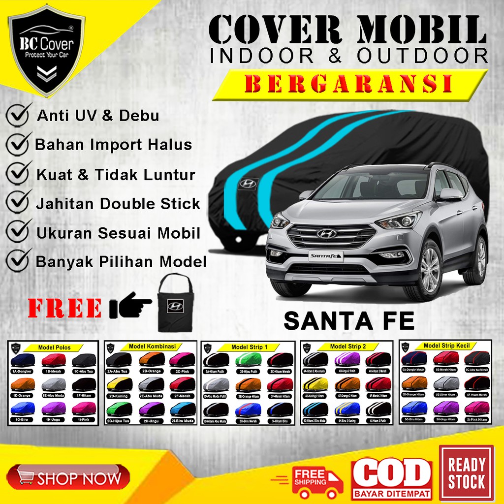 Body Cover Mobil Hyundai Santa FE / Sarung Hyundai SantaFE / Selimut Mantel Pelindung Jas Mantol Kerudung Tutup Penutup Mobil Santa FE Outdoor