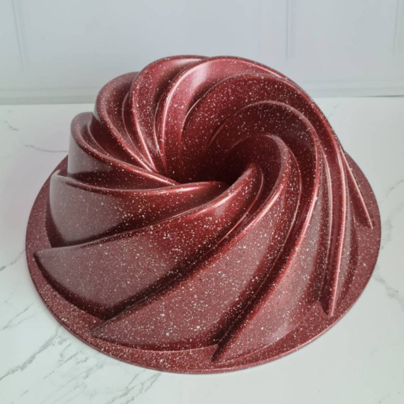 whirlwind marble Bake Pan / bundt pan / loyang kue marmer