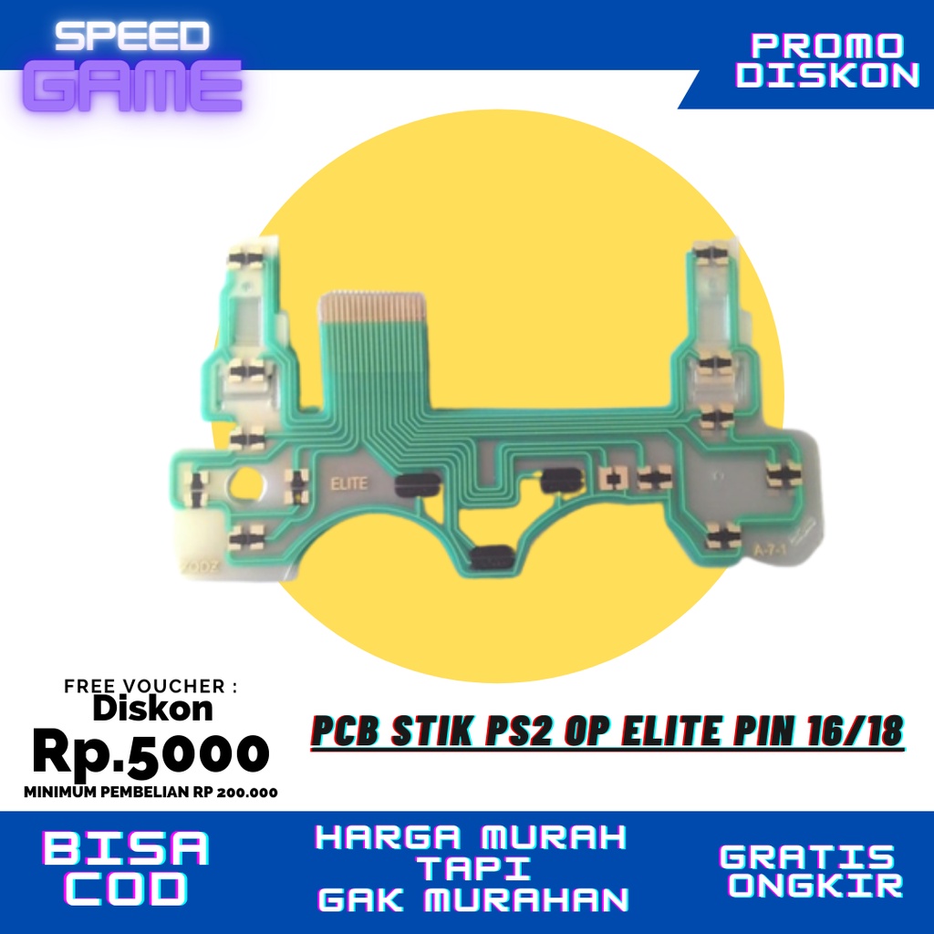 PCB PLASTIK STIK STICK PS2 PS 2 FLEXIBLE OP SA1Q42A PIN 16 SOCKET BESAR