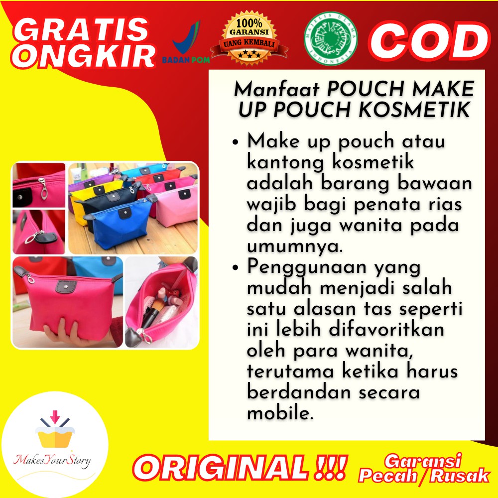 POUCH MAKE UP POUCH KOSMETIK TAS KOSMETIK TRAVEL POUCH TAS MAKE UP KECIL