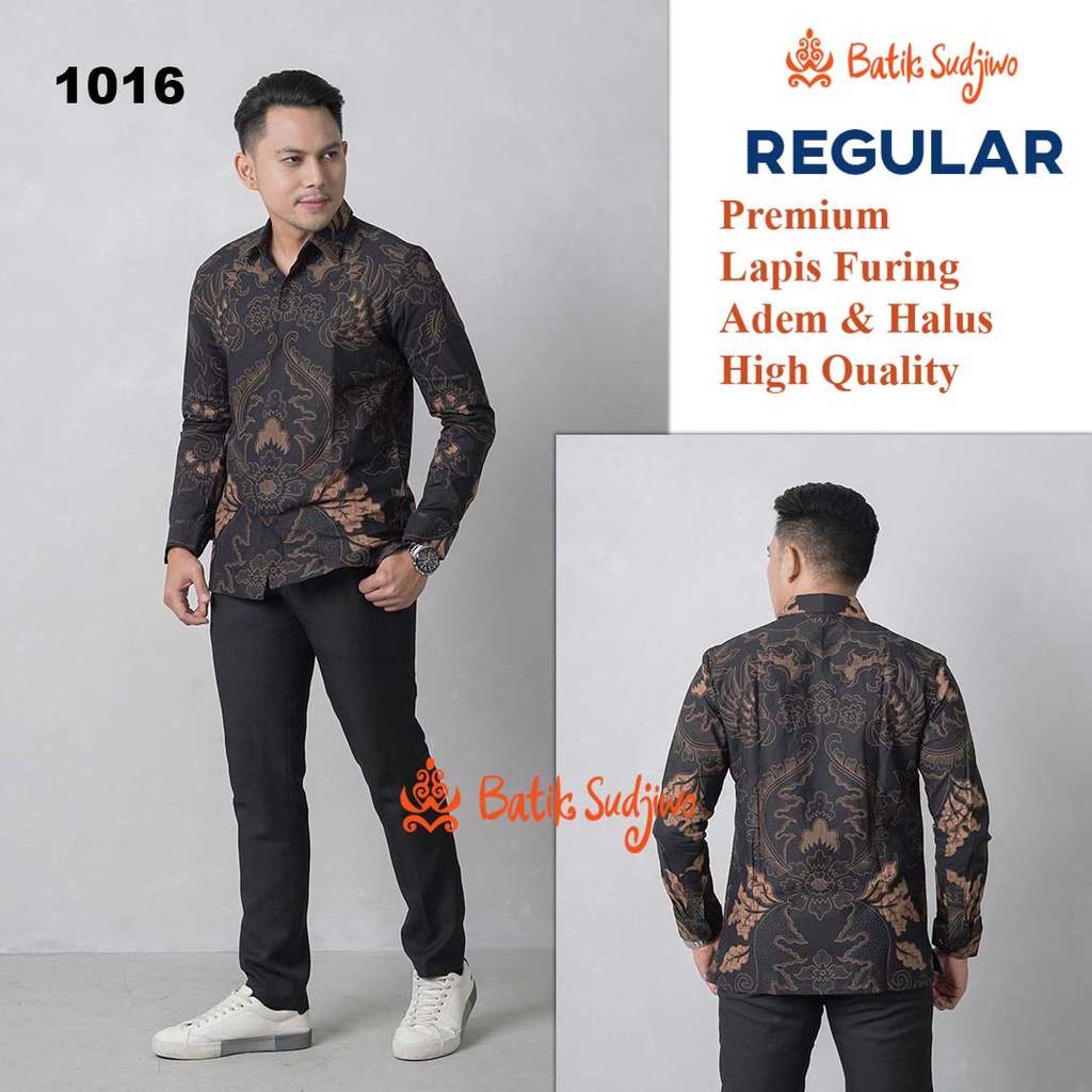 SUDJIWOBATIK Batik Pria Lengan Panjang 3