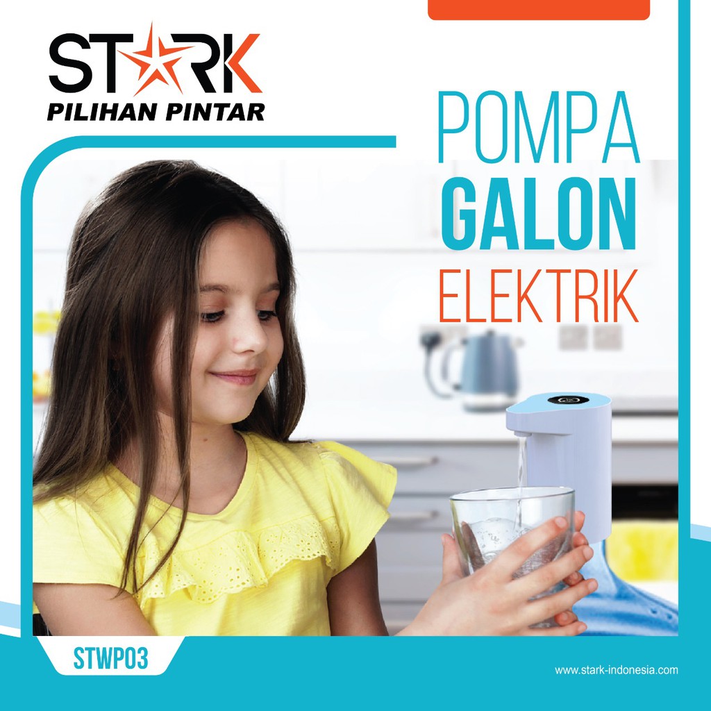 Stark STWP03 Dispenser Pompa Air Galon Portable Elektrik / Suara Halus / Kualitas Premium