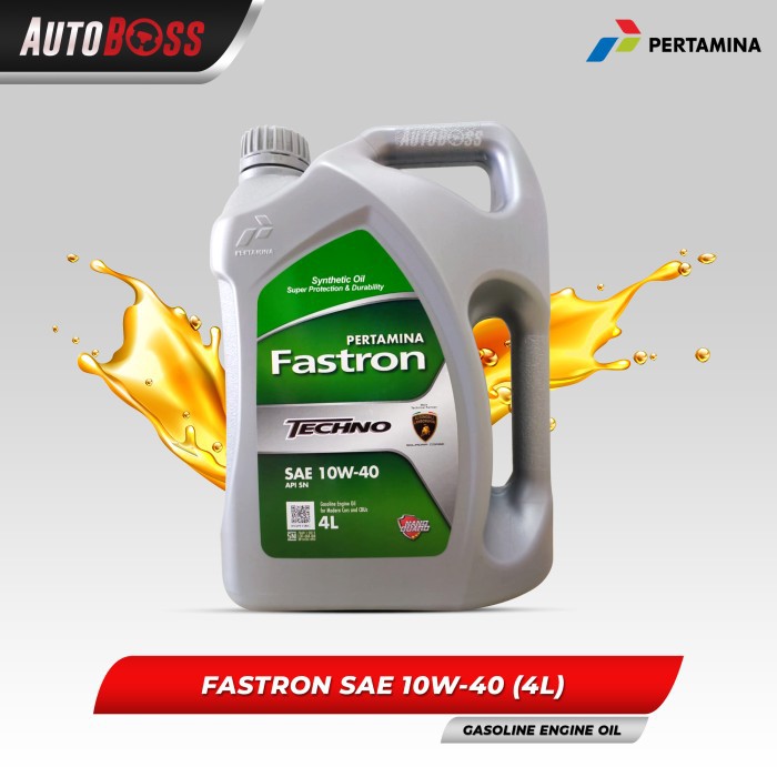 Pertamina Fastron Techno - 10W-40 10W40 Oli Mobil Galon Isi 4 Liter