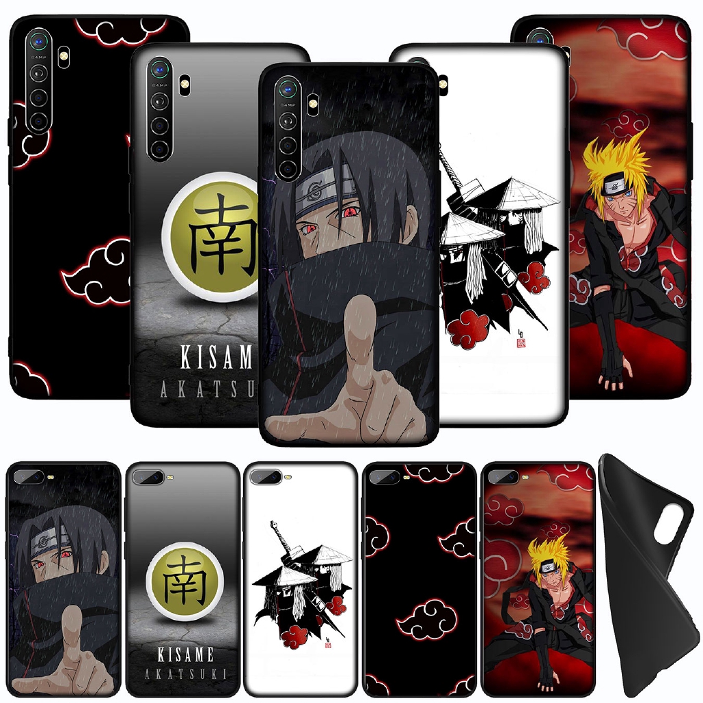 Soft Case Bahan Silikon Motif Anime Sasuke Naruto Untuk Oppo Reno 3 2