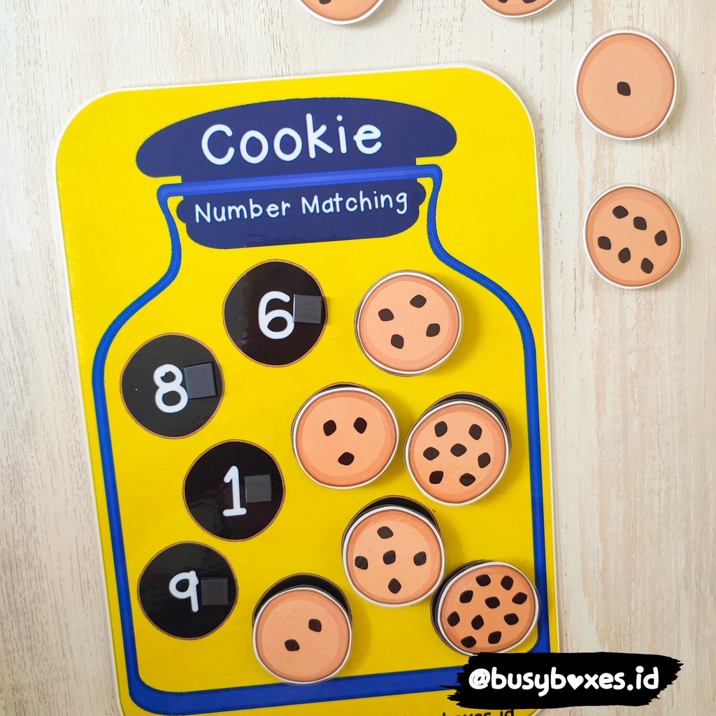 Worksheet paud cookie belajar berhitung