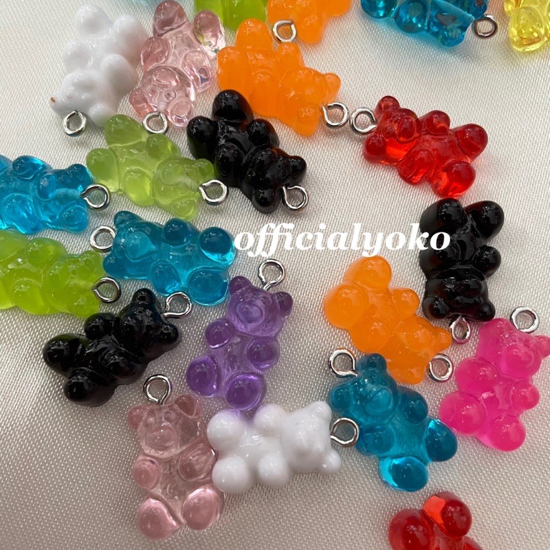 Resin Teddy Bear / Gummy Bear isi 3pcs warna mix random