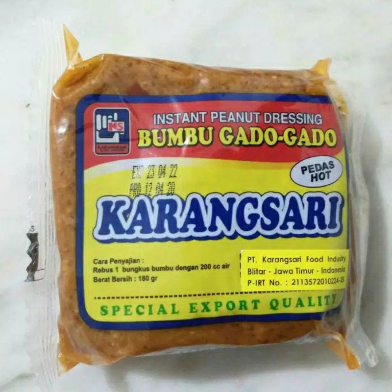 

Karangsari Bumbu Gado Gado Instant 180gram