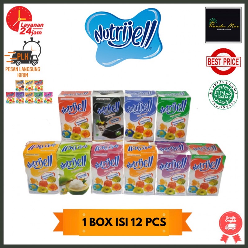 

Nutrijell Agar 1 sachet Agar Agar Varian Buah 10gr Nutrijel Rasa Buah