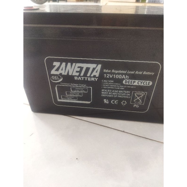 Baterai VRLA Gell 100AH Zanetta