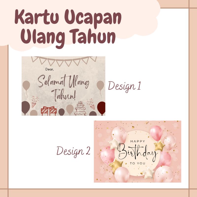 Kartu Ucapan Ulang Tahun / Birthday Card / Kartu Ucapan Ulang Tahun