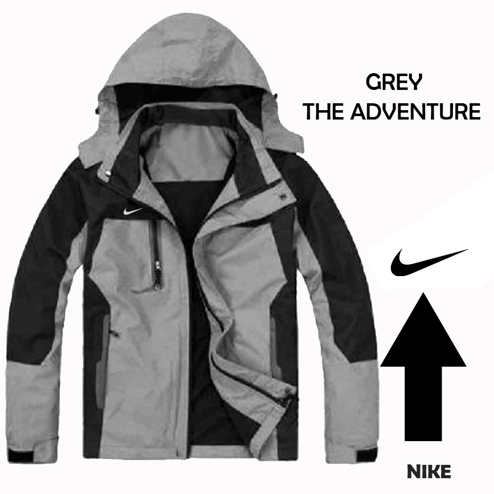 Jaket The Adventure  NIKE  Abu abu