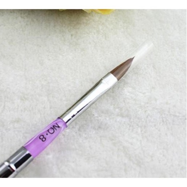 Acrylic brush no8 no 8 brush nail extension kuas akrilik akrelik sambung kuku